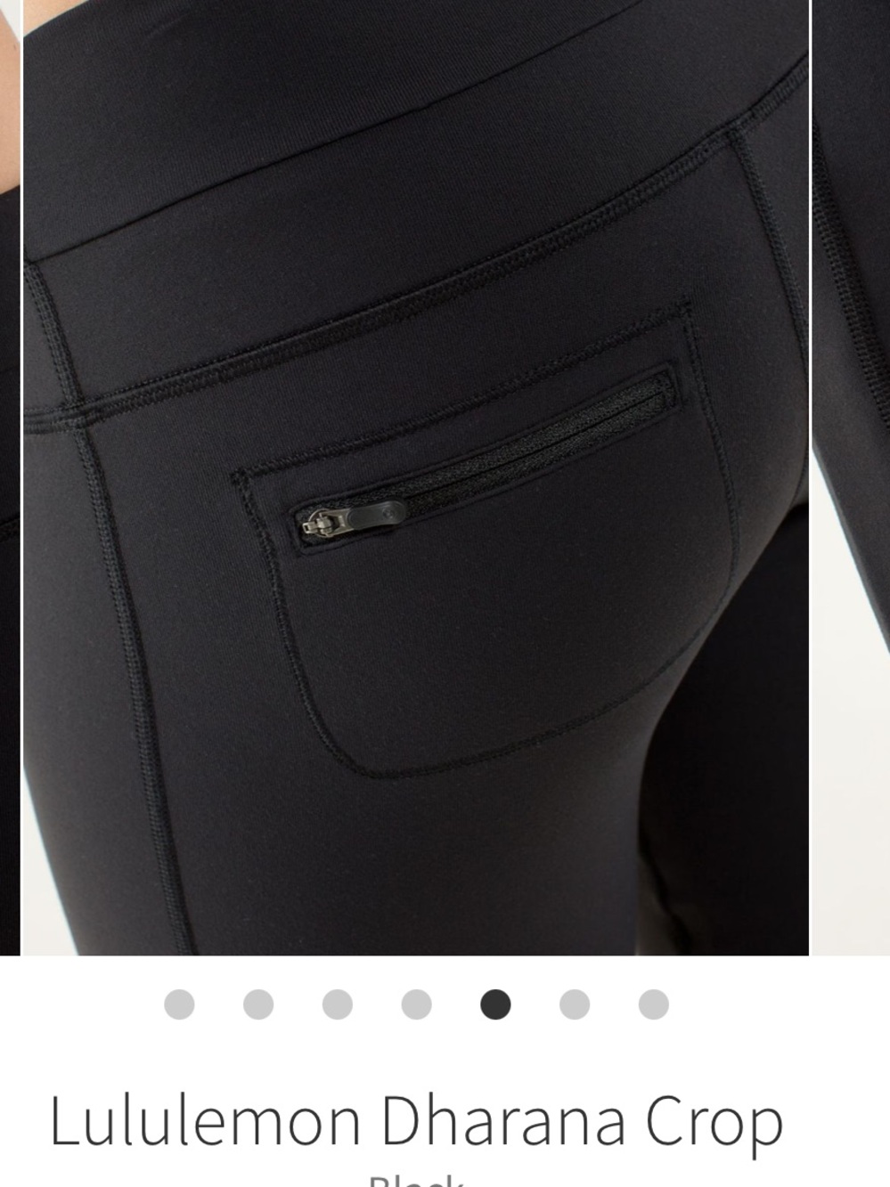Lululemon Dharana Crop Black Pants NO SIZE DOT